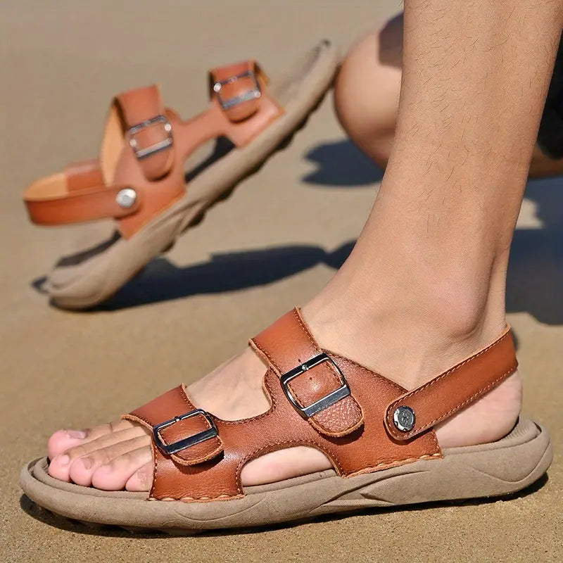 Ergonomiske veganske skinn sandaler