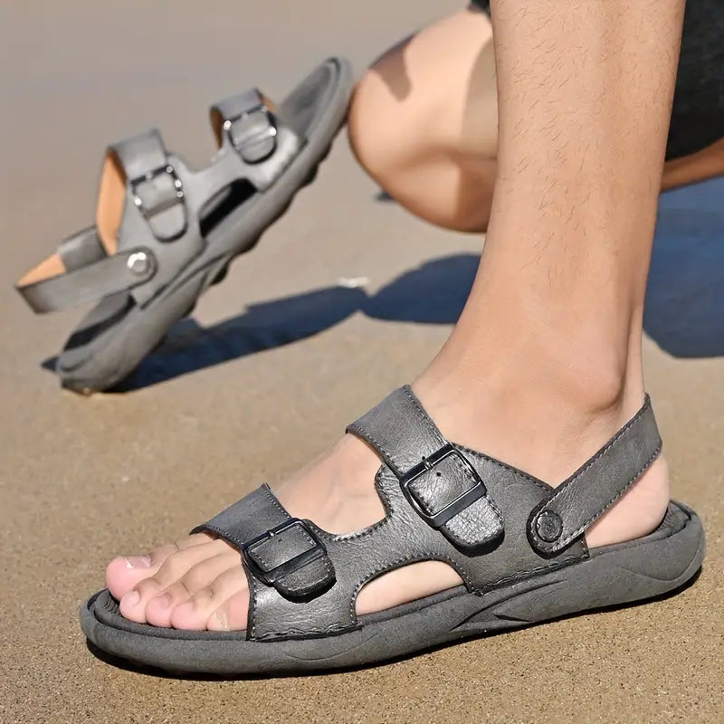 Ergonomiske veganske skinn sandaler