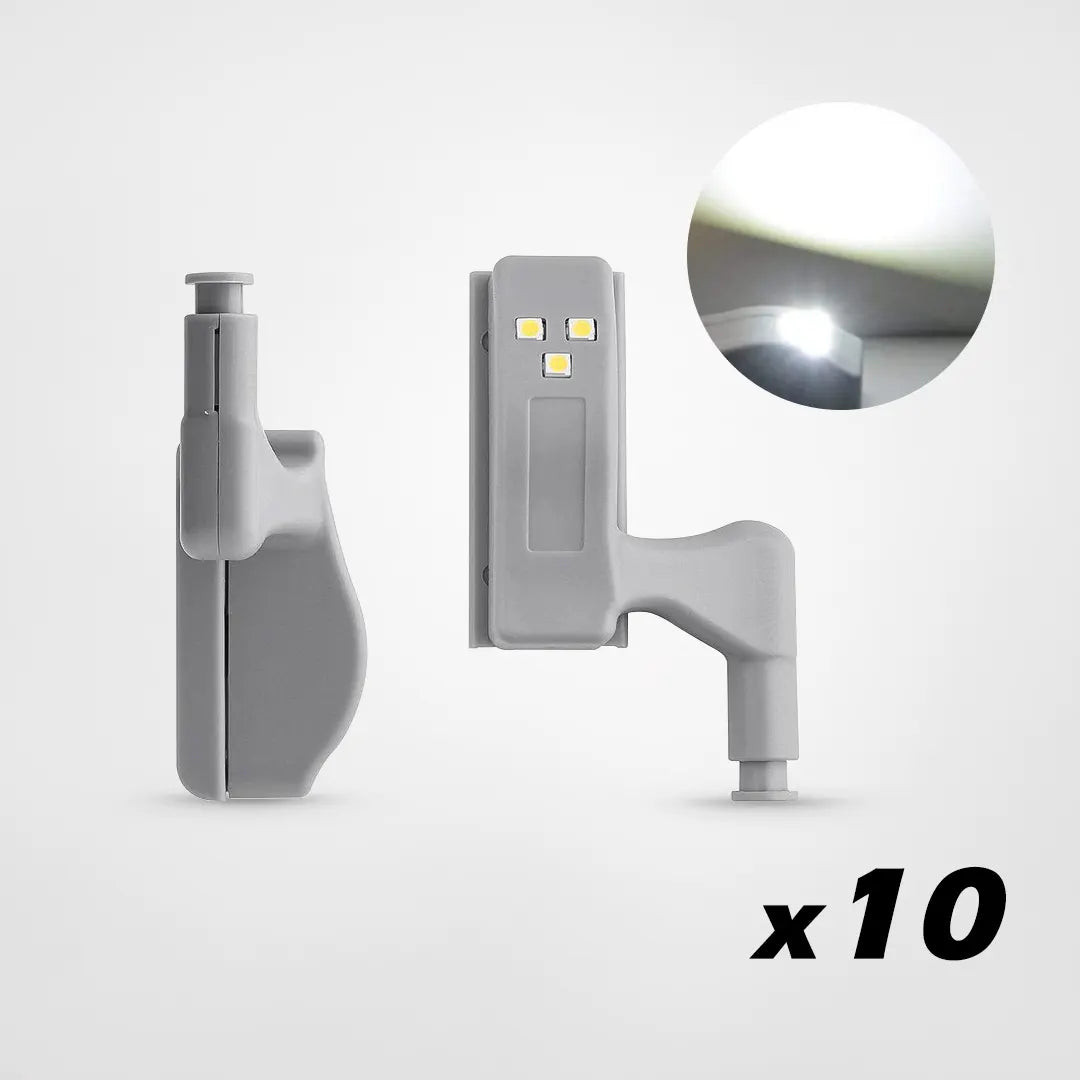 LED-sensorlampor för invändiga gångjärn (10 st)