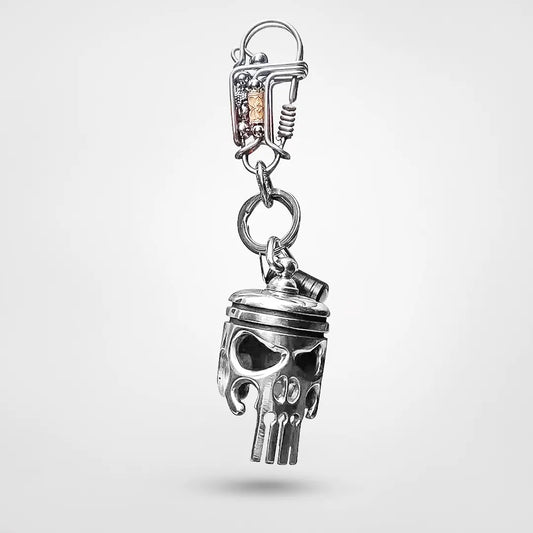 Piston Art - Dödskalle nyckelring